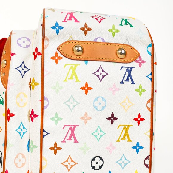 Louis Vuitton x Takashi Murakami Rita White Multicolore Monogram Shoulder Bag - Picture 5 of 15